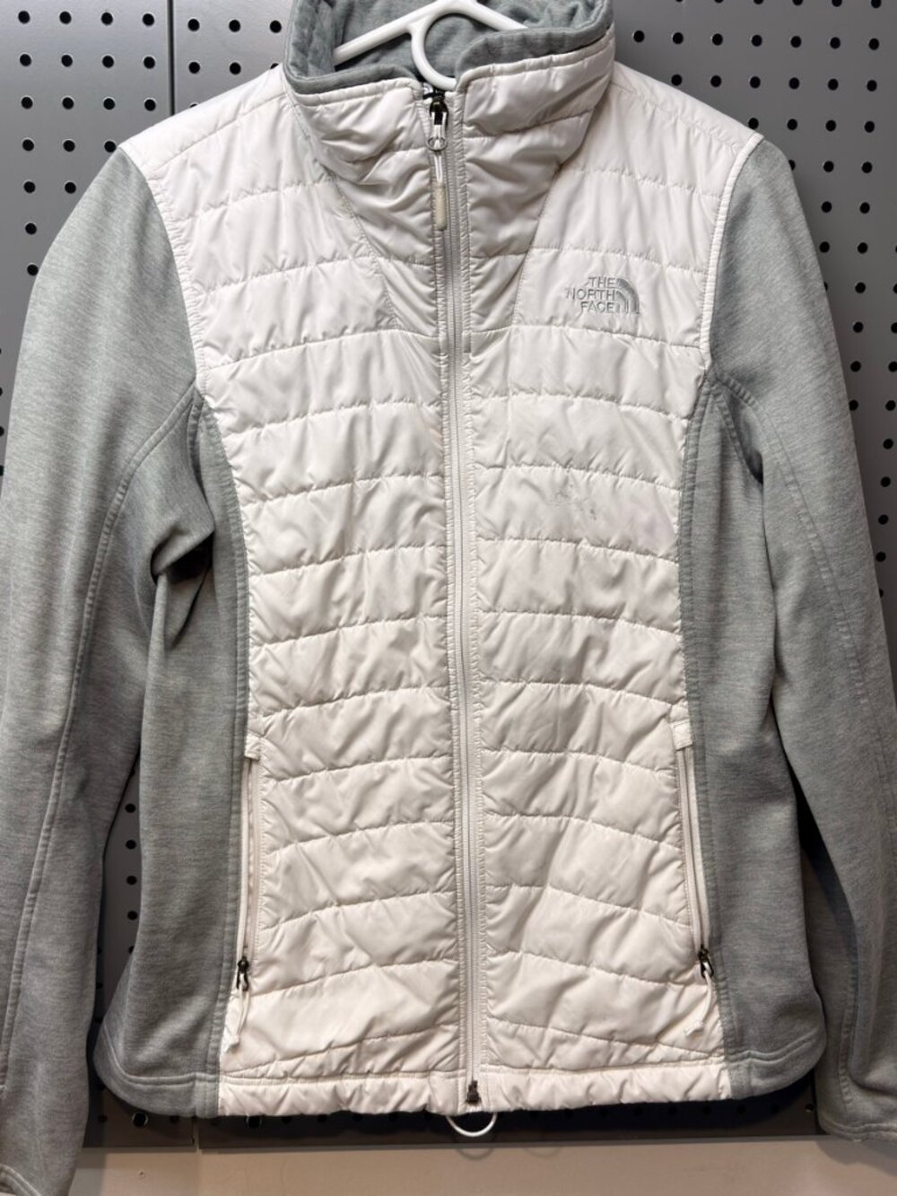 The North Face Women's White Gray Insulated Jacket L